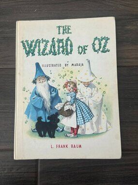 Vintage The Wizard of Oz Hardcover Book – Illustrated by Maraja